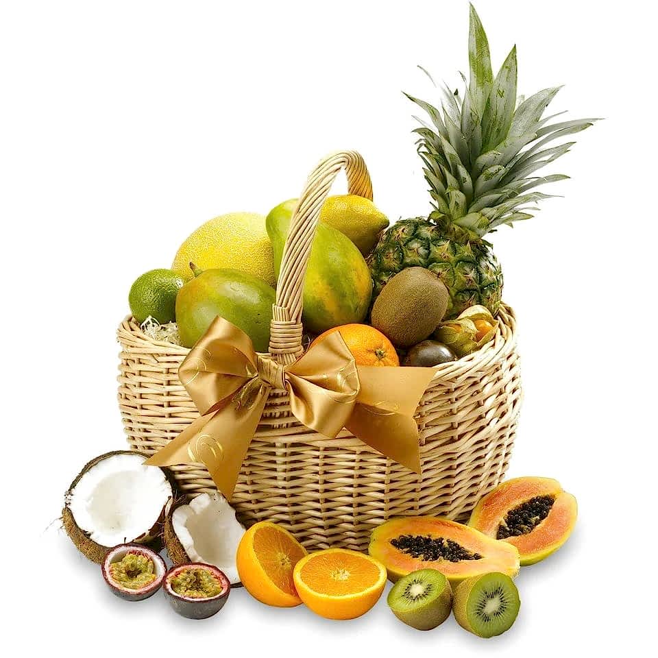 Exotıc Fresh Fruit Gift Basket
