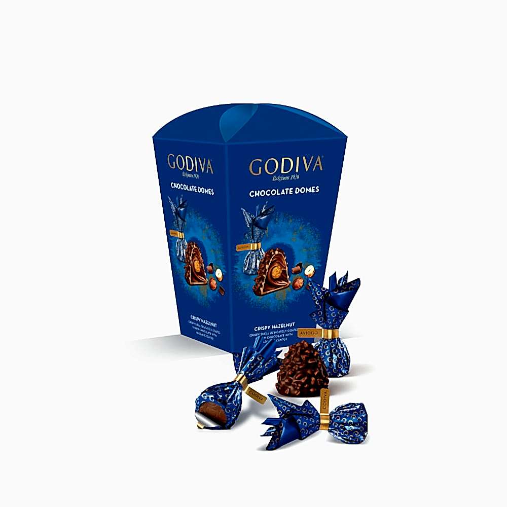 Chocolate Domes Crispy Hazelnut Crocant, 123 gr